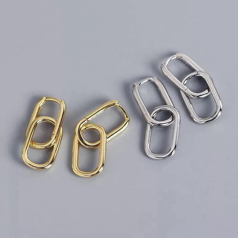 Chain  Minimalist Trendy Dangle Earrings