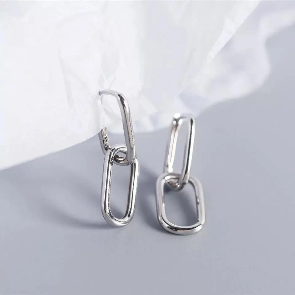 Chain  Minimalist Trendy Dangle Earrings