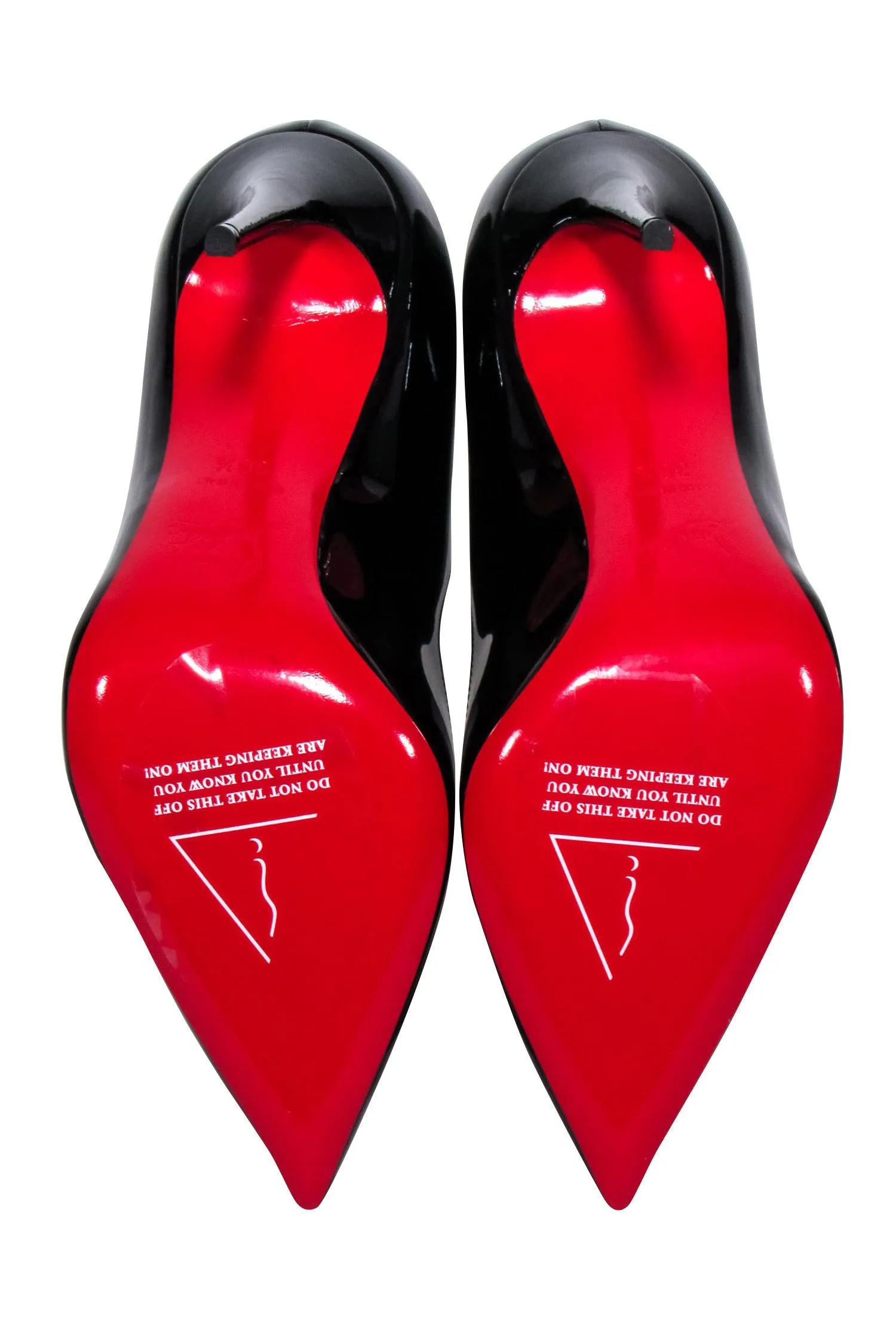 Christian Louboutin - Black Patent Leather “Hot Chick 100” Pumps Sz 6.5