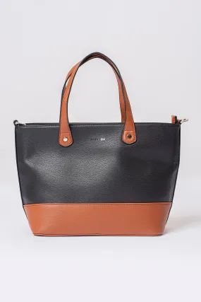 Contrast Colour Block Small Tote Bag