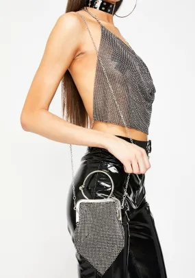 Crystal Baller Rhinestone Clutch