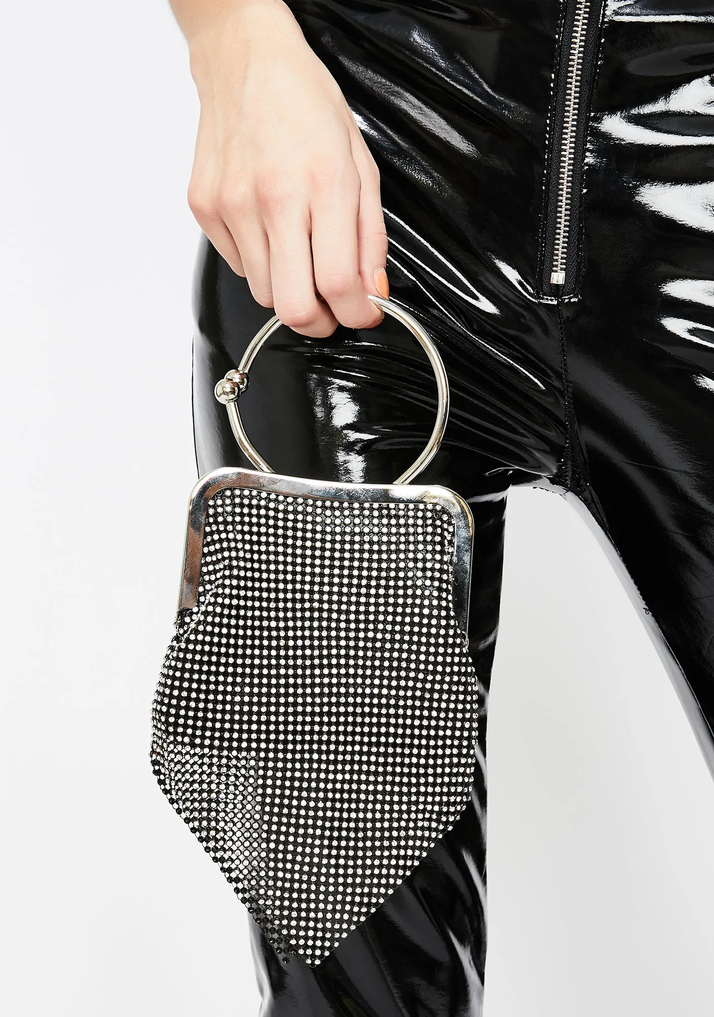 Crystal Baller Rhinestone Clutch