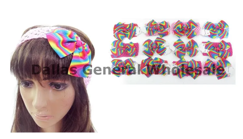 Cute Rainbow Lace Head Wraps Wholesale