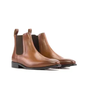 DapperFam Monza in Brown Men's Italian Leather Chelsea Boot