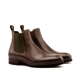 DapperFam Monza in Dark Brown Men's Italian Full Grain Leather Chelsea Boot