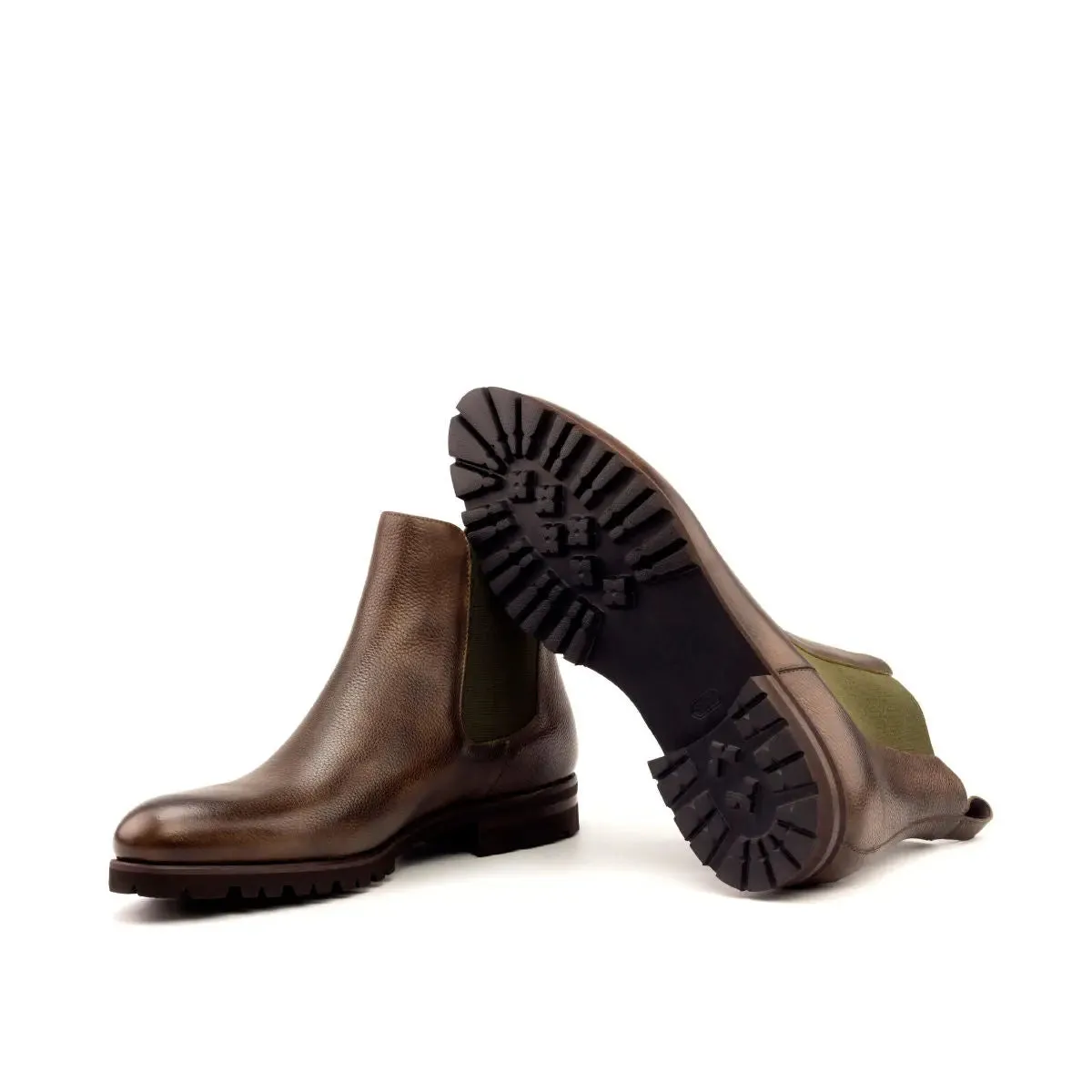DapperFam Monza in Dark Brown Men's Italian Full Grain Leather Chelsea Boot