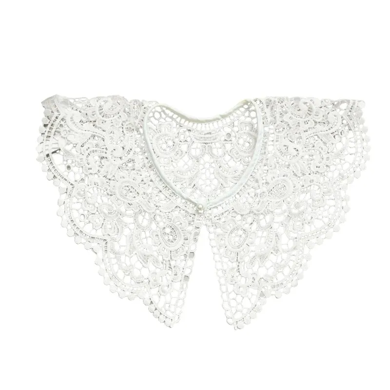 Embroider Lace Dickey Detachable Collar for Dress & Tops
