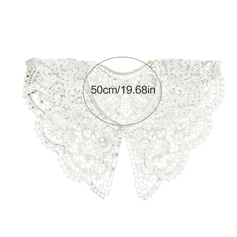 Embroider Lace Dickey Detachable Collar for Dress & Tops