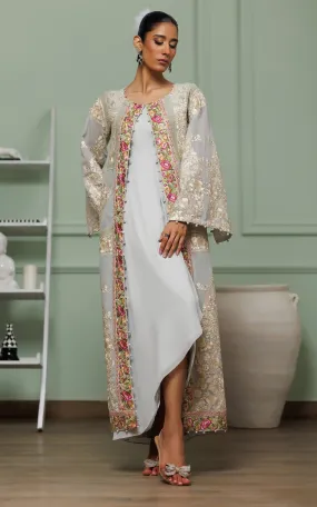 Embroidered Jacket with Dress (OFS)
