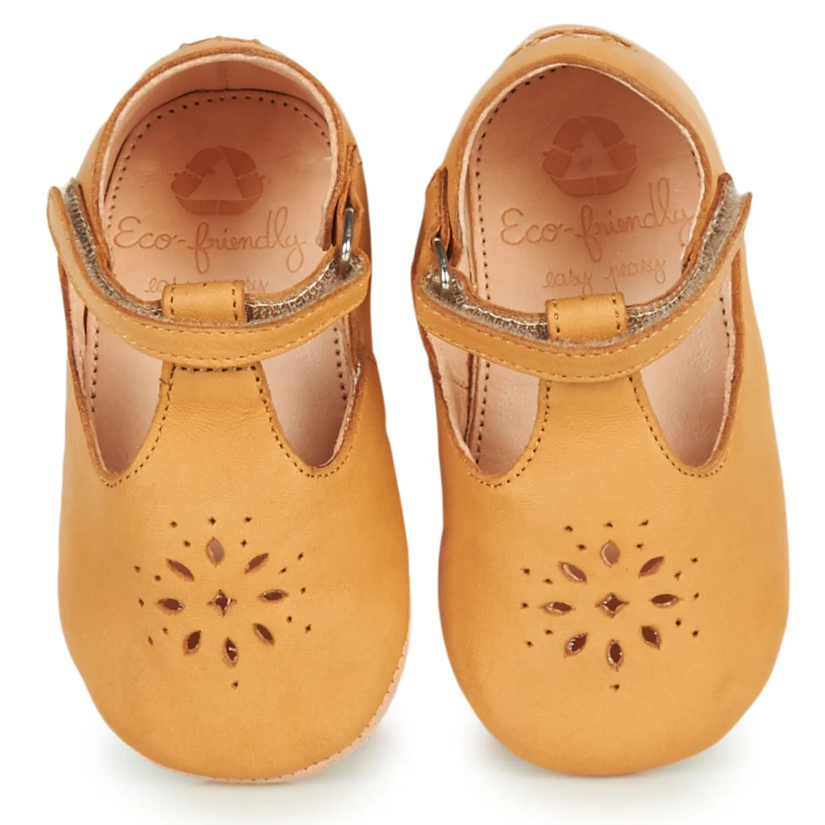 EZPZ Lillyp marron chaussons cuir ballerine