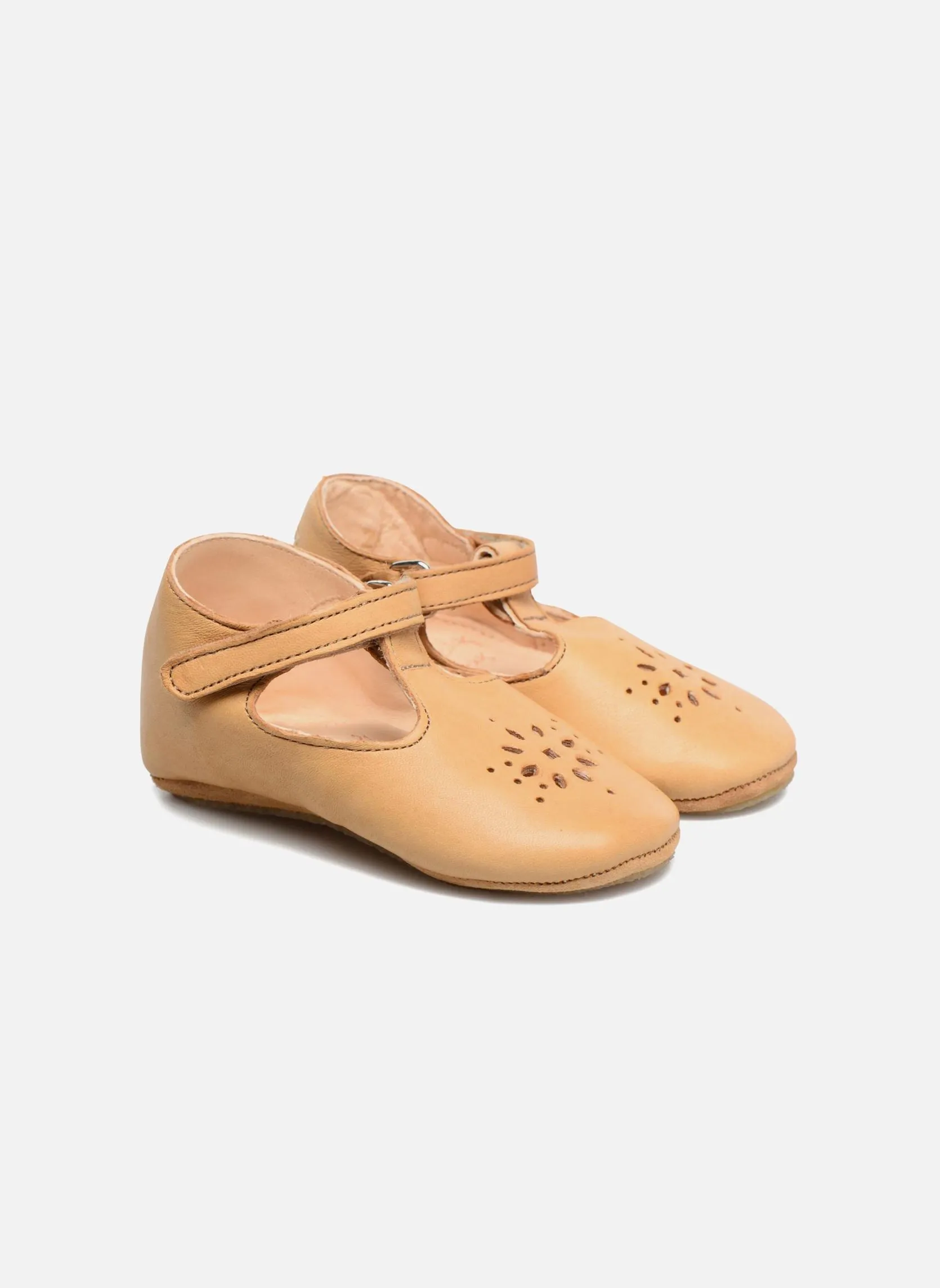 EZPZ Lillyp marron chaussons cuir ballerine