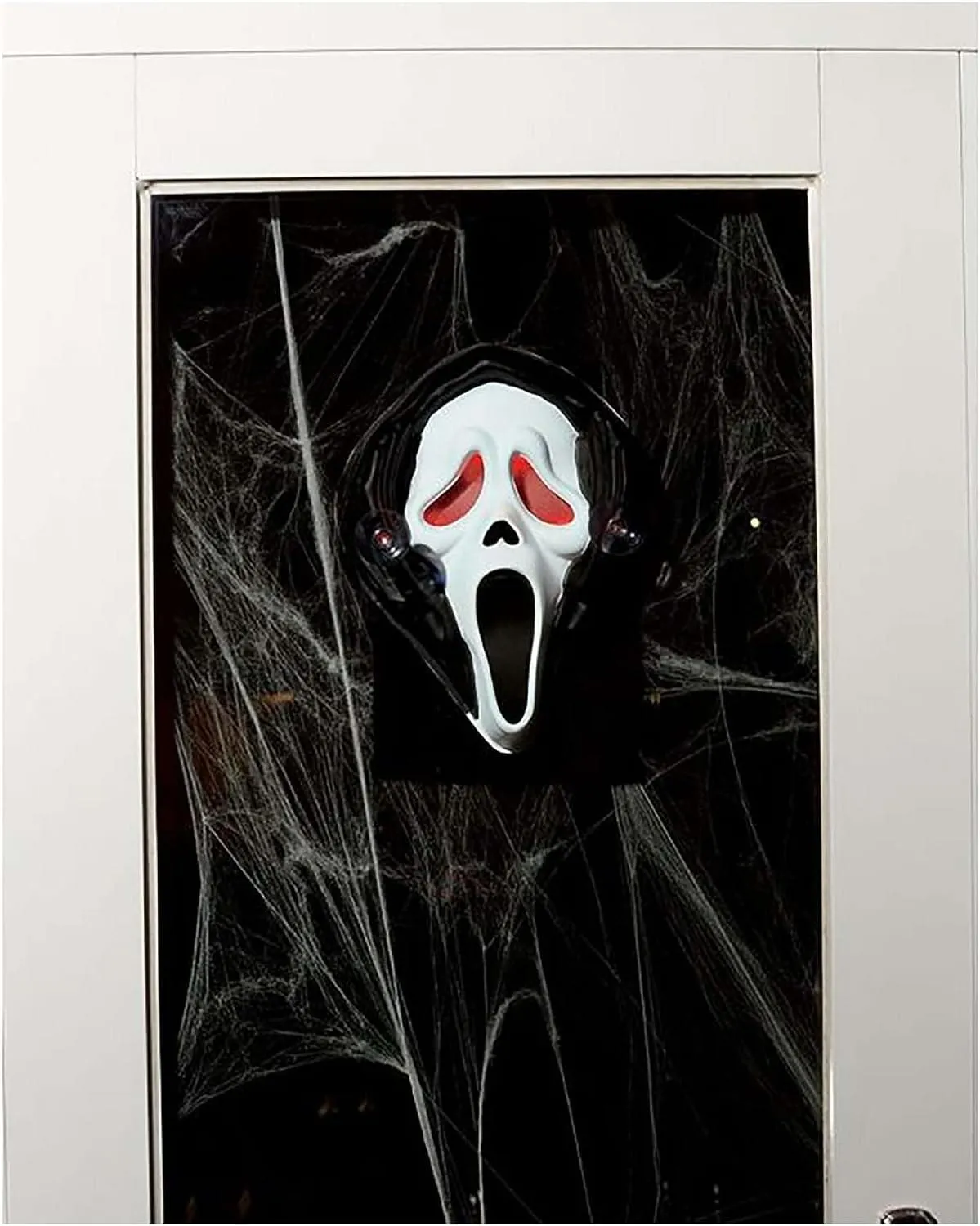 Ghost Face Light Up Scary Peeper Halloween Decor