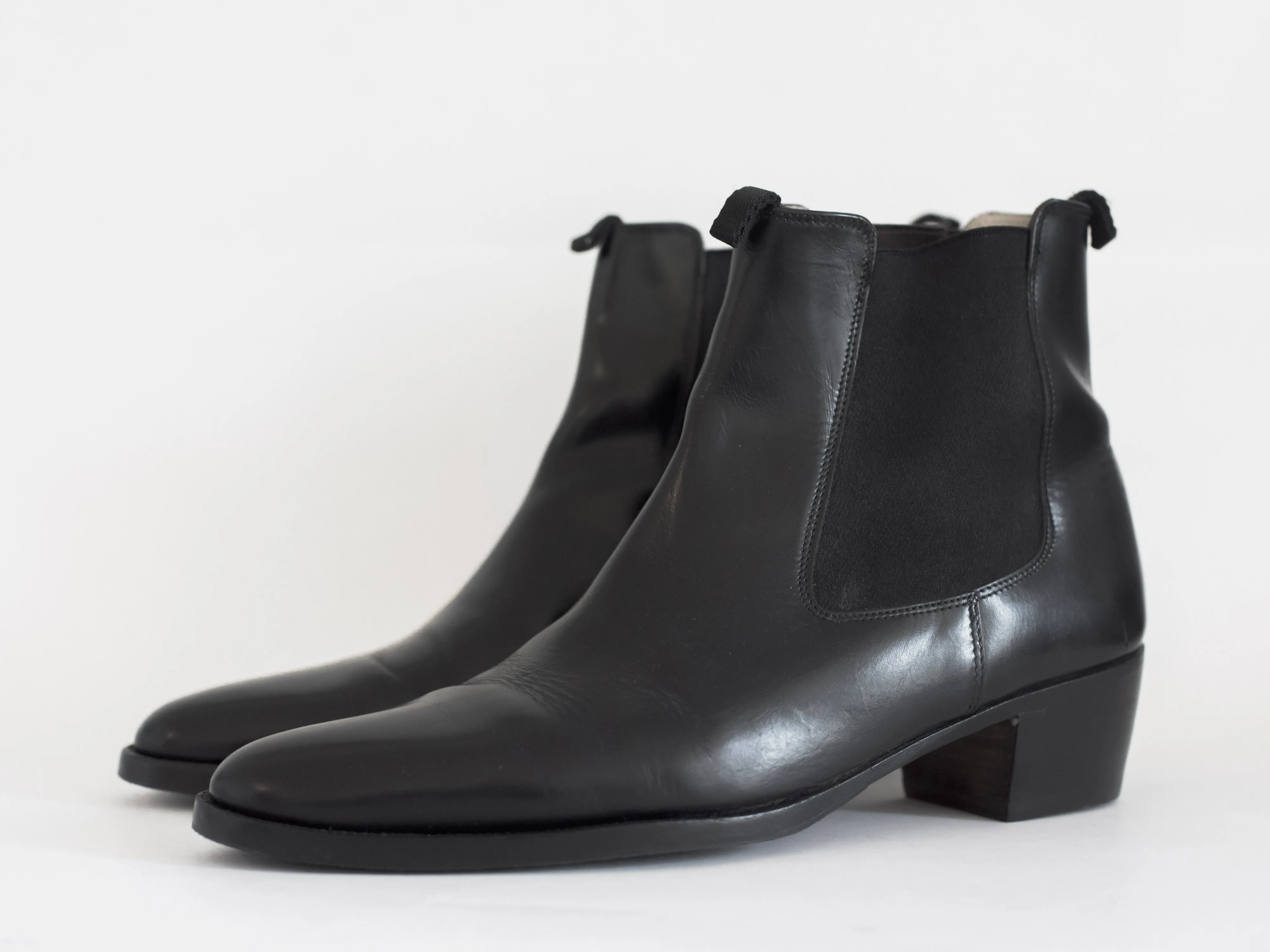 Helmut Lang 00s Cuban Heel Chelsea Boots