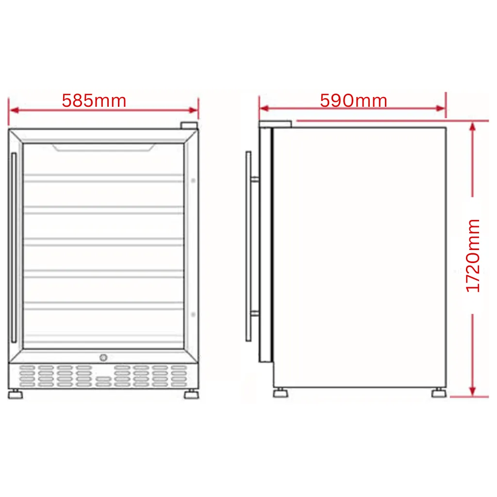 Hisense HRVF240 240L White Hybrid Upright Fridge/Freezer