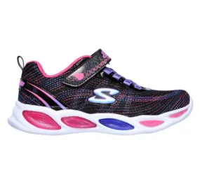 Kids Girls Skechers Shimmer Beams - Sparkle Glow Shoes Black/Multi