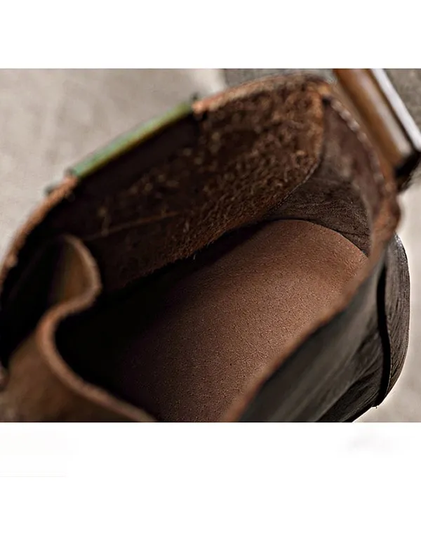 Lace-up Versatile Handmade Retro Leather Boots