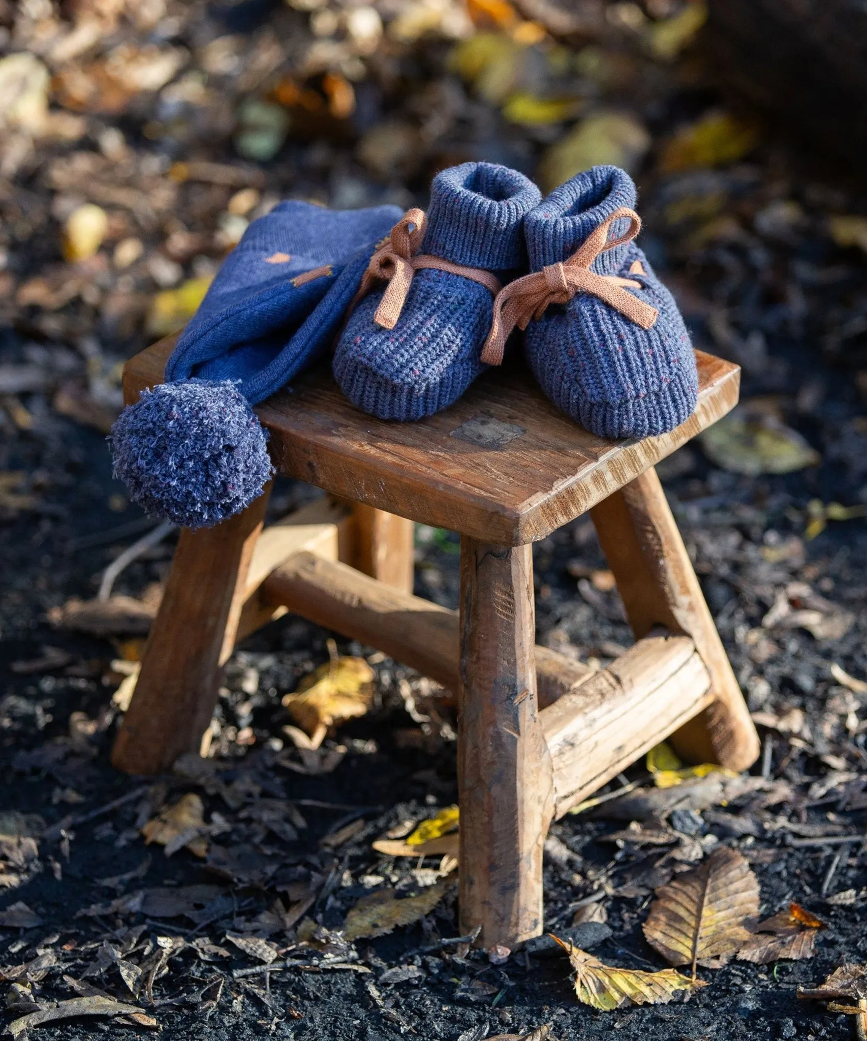 LGR Dreamy Blue Knitted Baby Booties