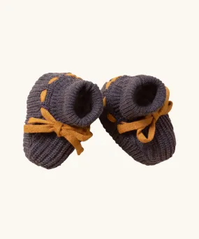 LGR Dreamy Blue Knitted Baby Booties