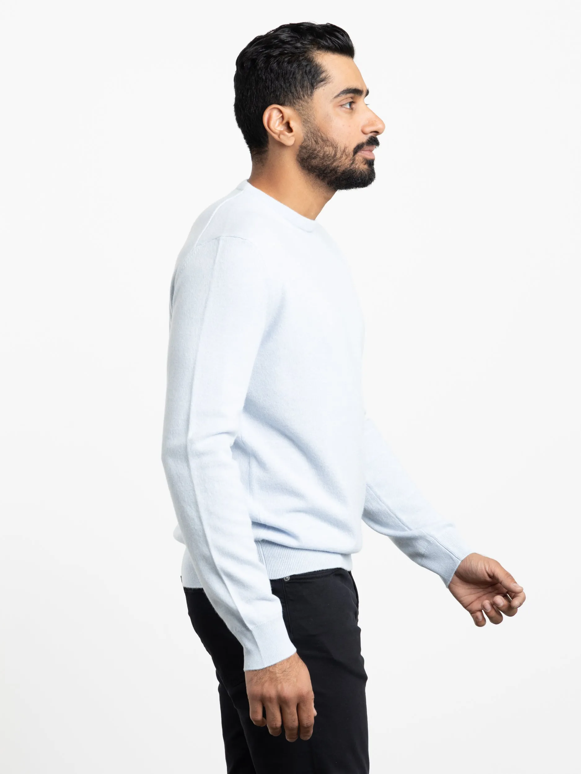Light Blue Oasi Cashmere Crewneck