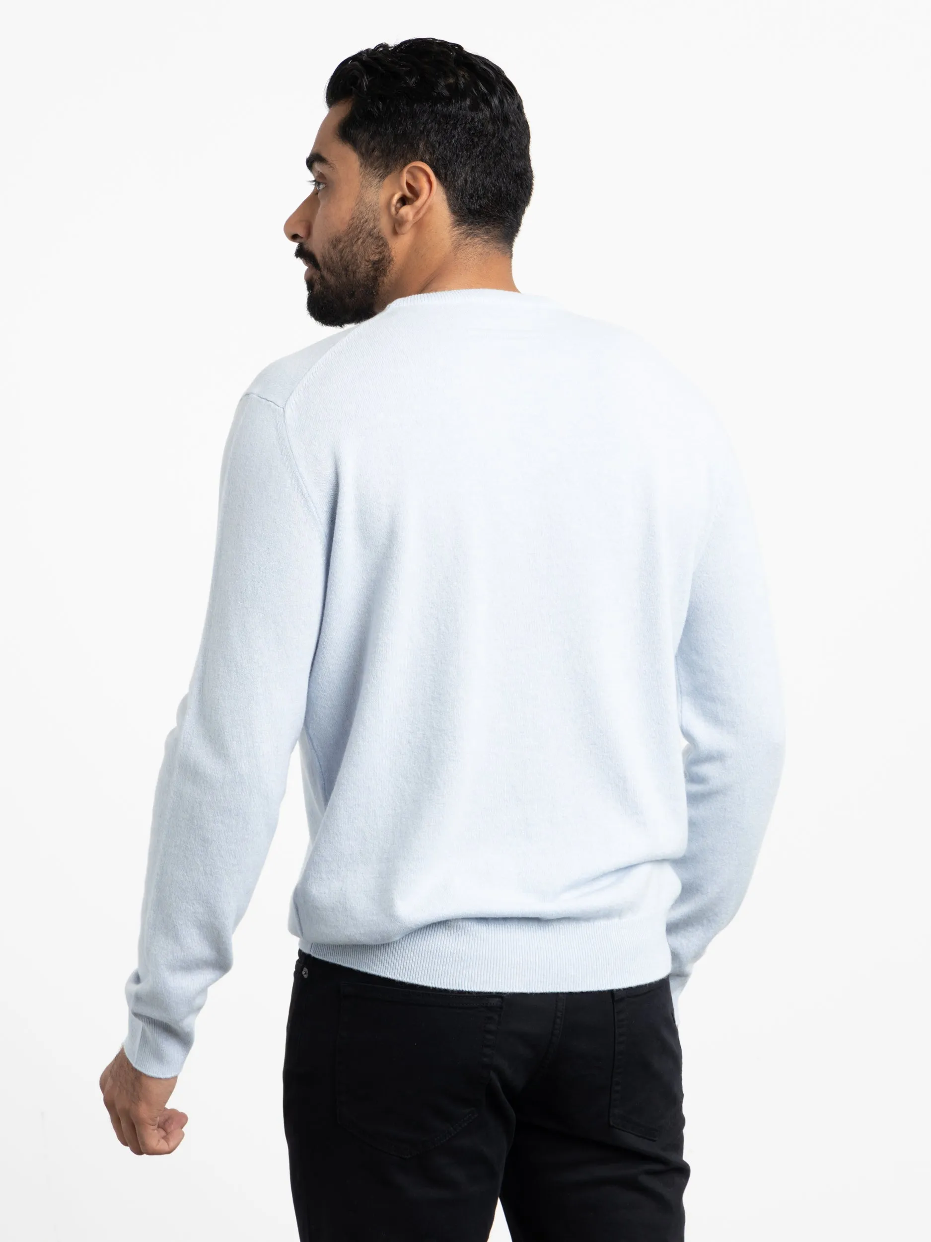 Light Blue Oasi Cashmere Crewneck