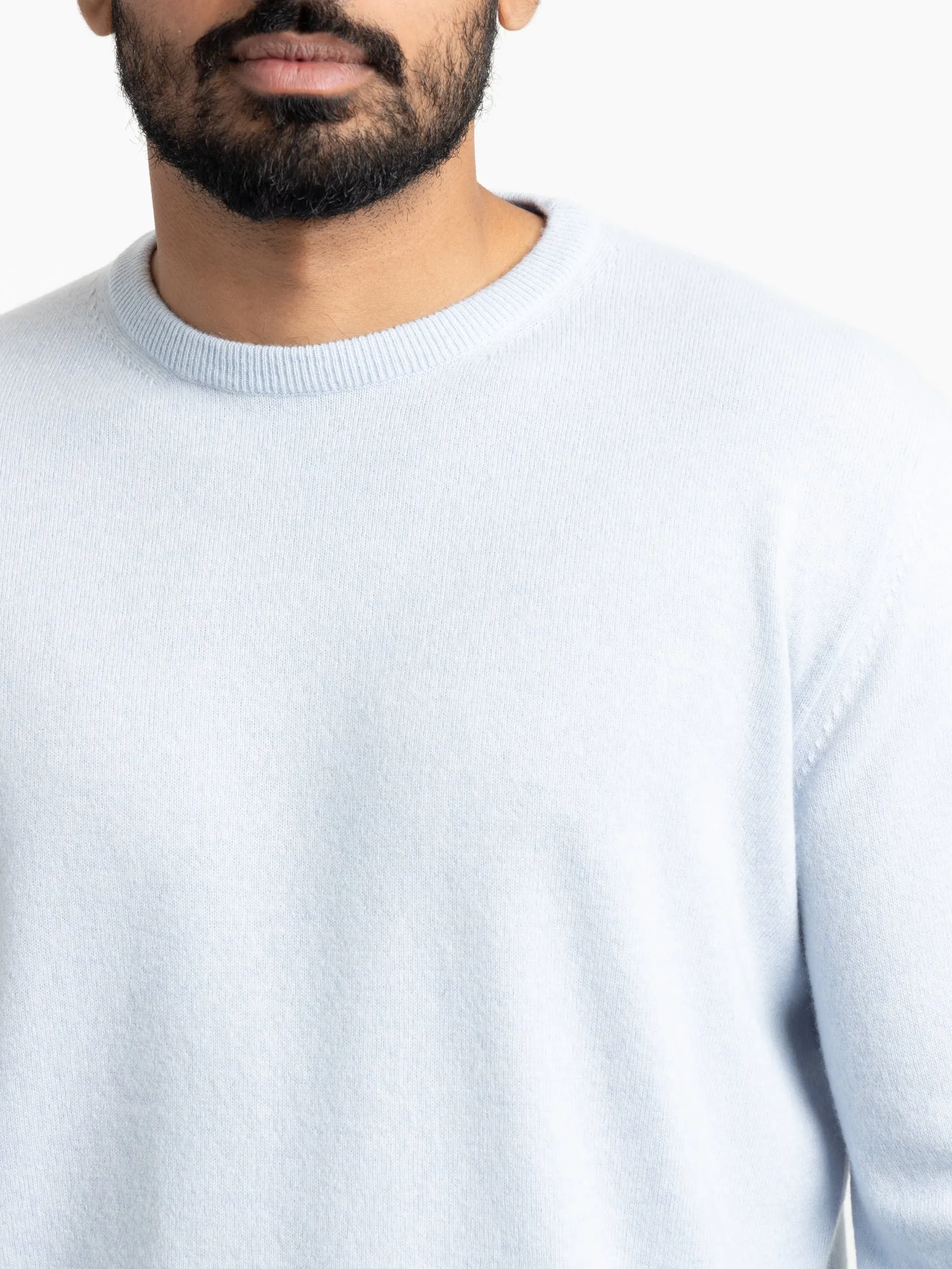 Light Blue Oasi Cashmere Crewneck