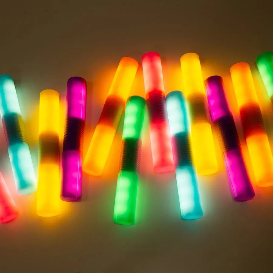 Light Up Glow Cylinders - Set of 12