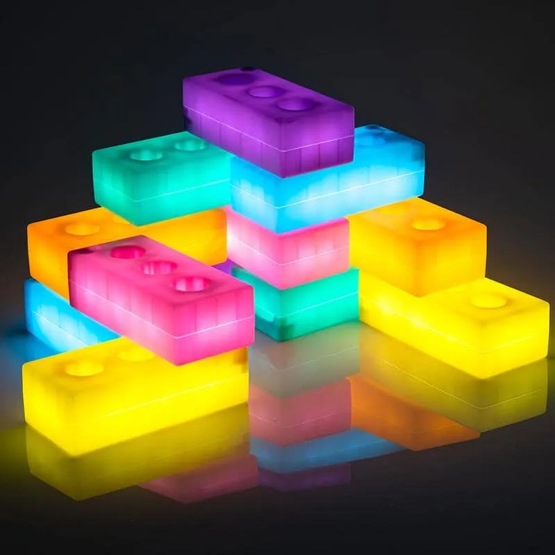 Light Up Tactile Glow Construction Bricks