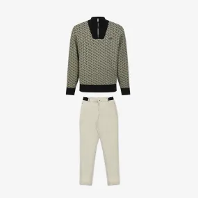 Master Bunny Edition Olive Polo and Pants Set