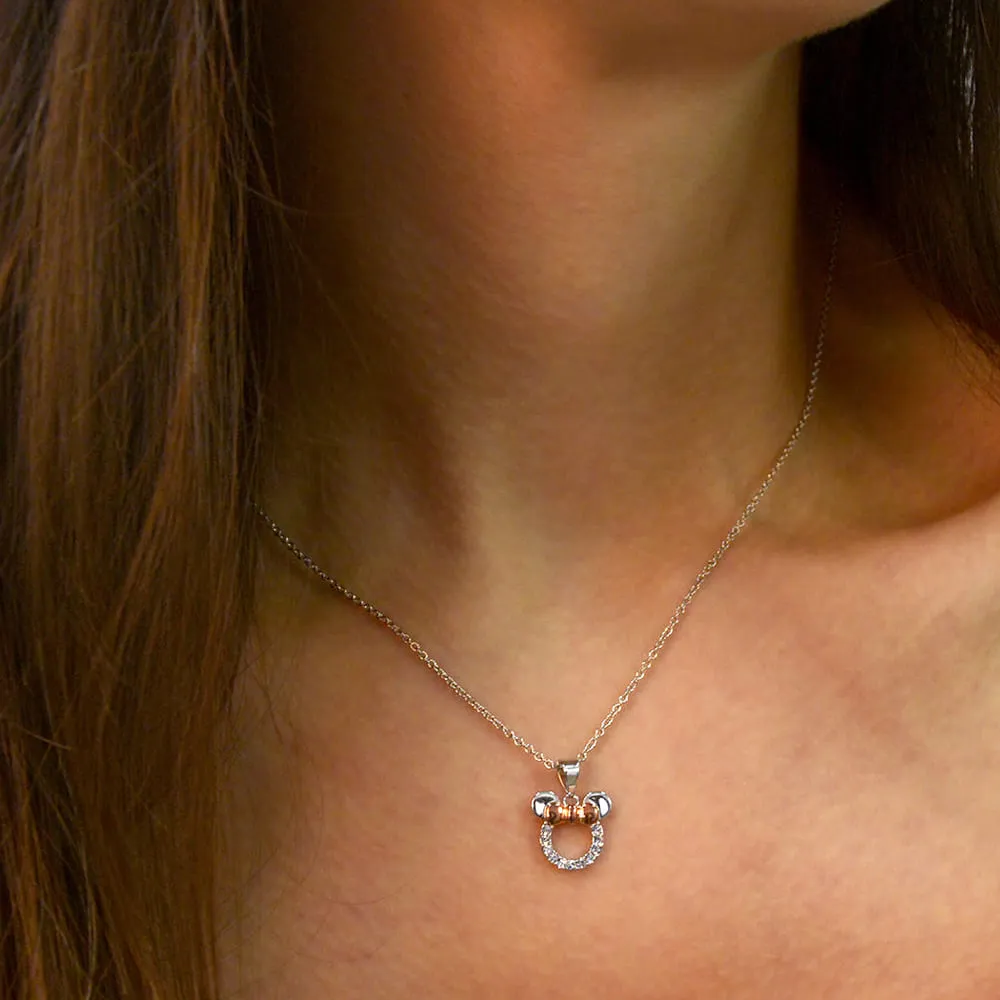 Minnie Mouse Necklace Embellished With SWAROVSKI Crystals