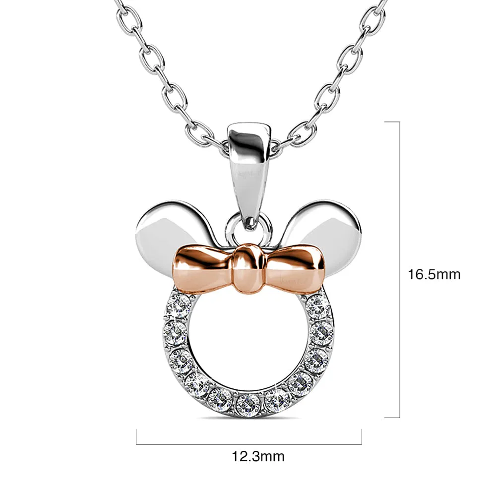 Minnie Mouse Necklace Embellished With SWAROVSKI Crystals
