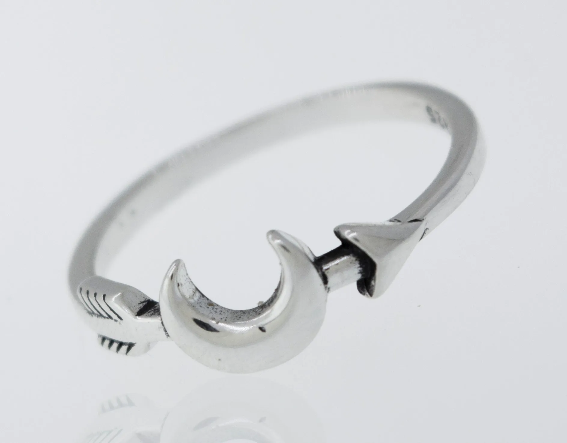 Moon and Arrow Ring