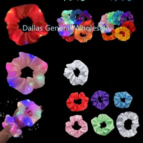 Novelty Glowing Hair Scrunchies Wholesale