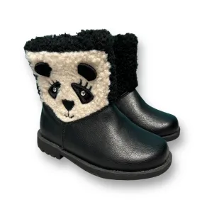 NWOT Rachel Toddler Girl Size 7 Black Side-Zip Fuzzy Panda Boots