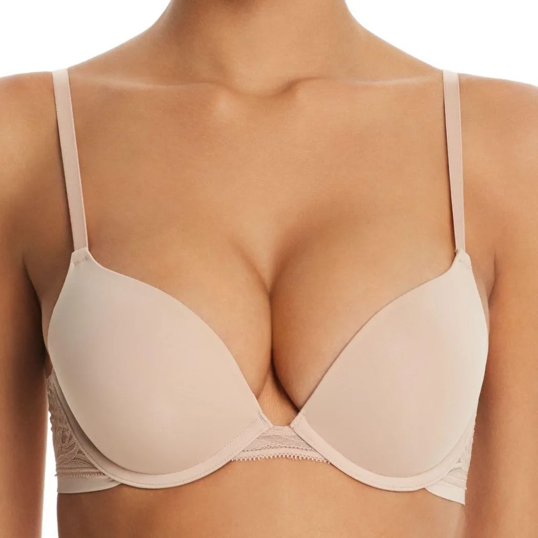ON GOSSAMER SLEEK MICRO PUSH UP BRA WITH LACE G9200