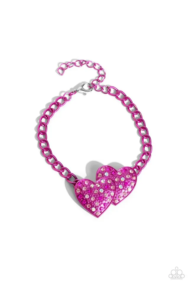 Paparazzi Bracelet ~ Lovestruck Lineup - Pink
