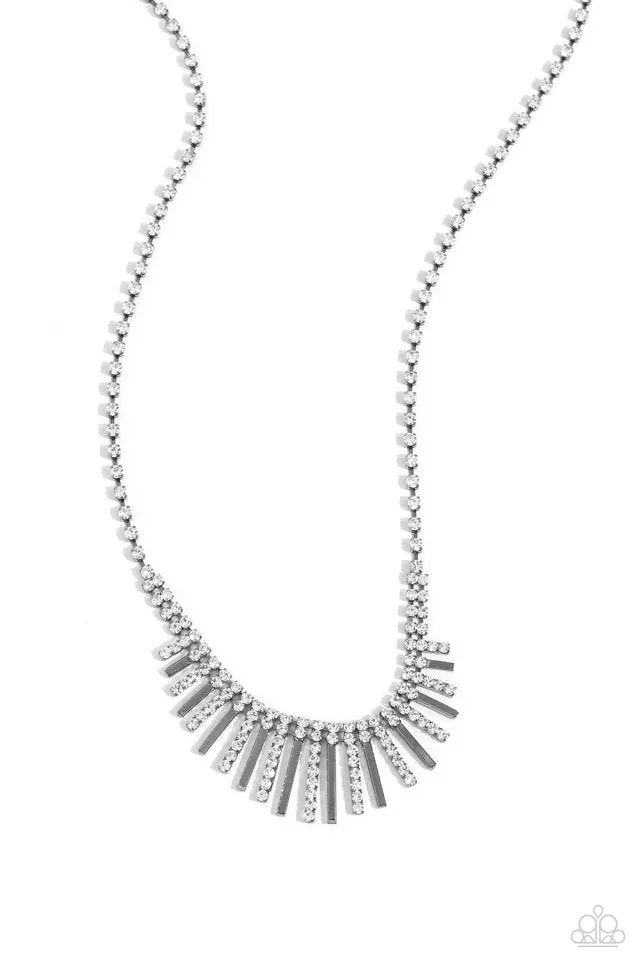 Paparazzi Necklace ~ FLARE to be Different - Black
