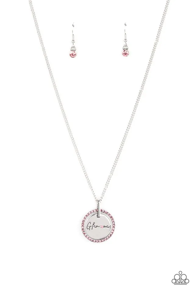 Paparazzi Necklace ~ Glam-ma Glamorous - Pink