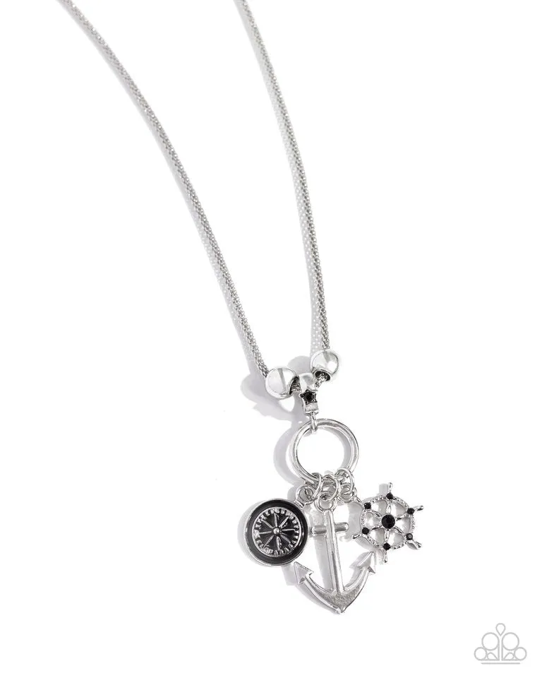 Paparazzi Necklace ~ Nuanced Nautical - Black