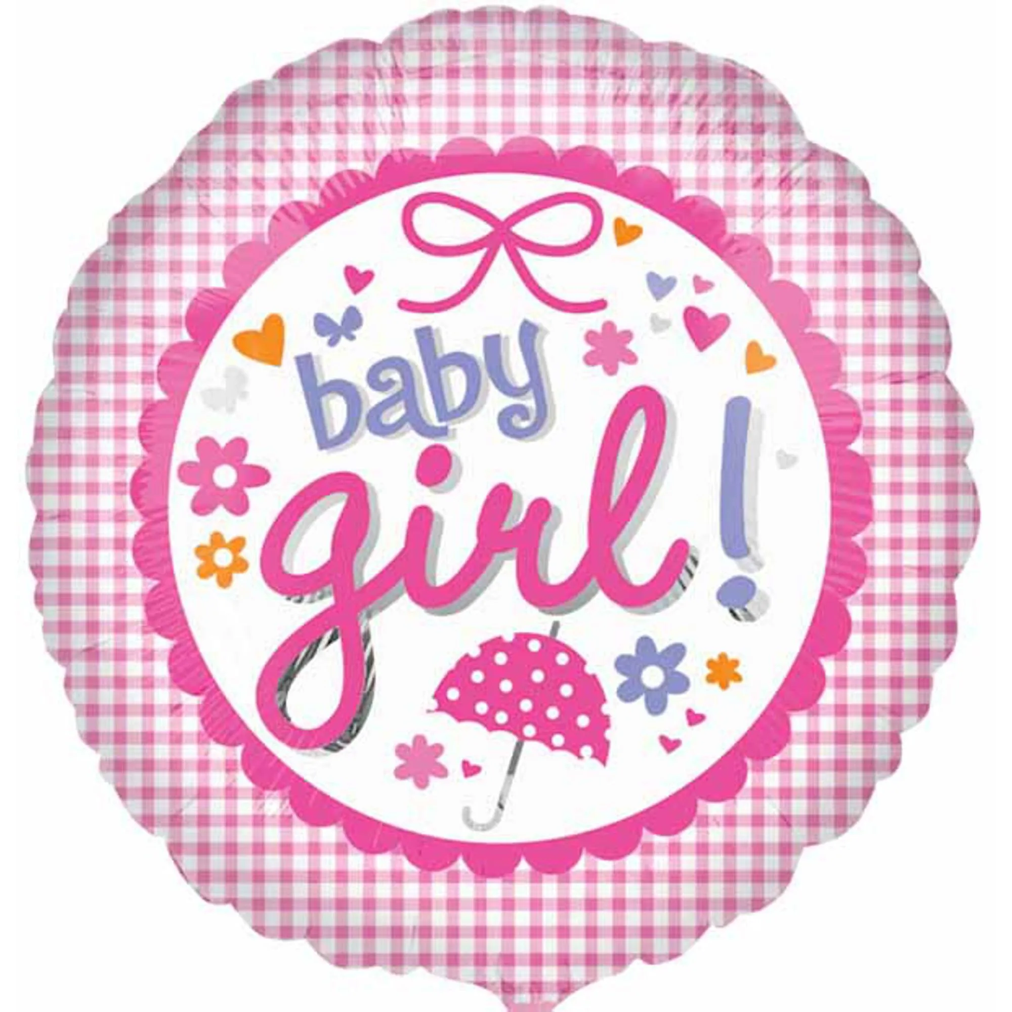 "Adorable Baby Girl Gingham Outfit Pkg - 18" Vlp S20"