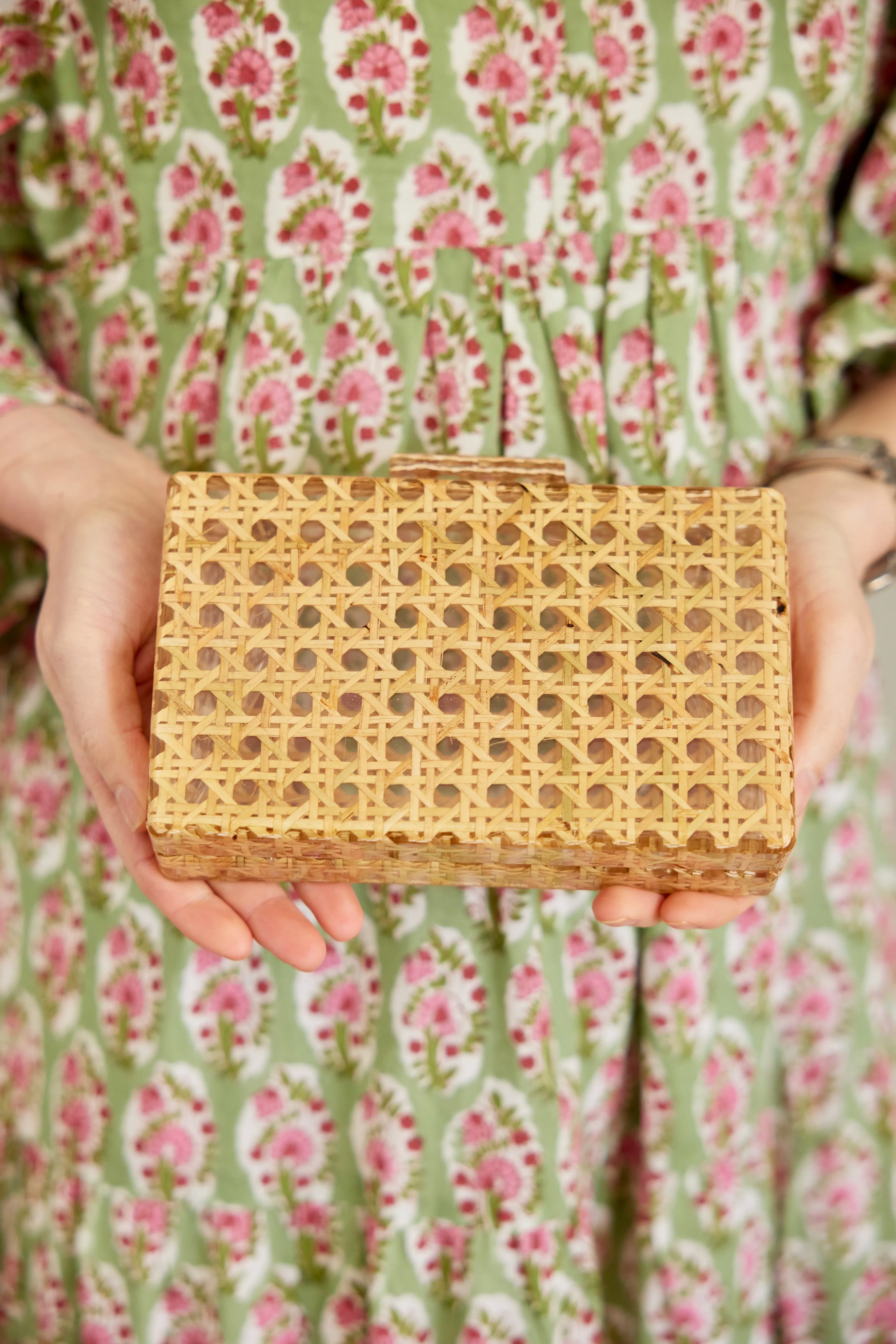 Rattan Box Clutch