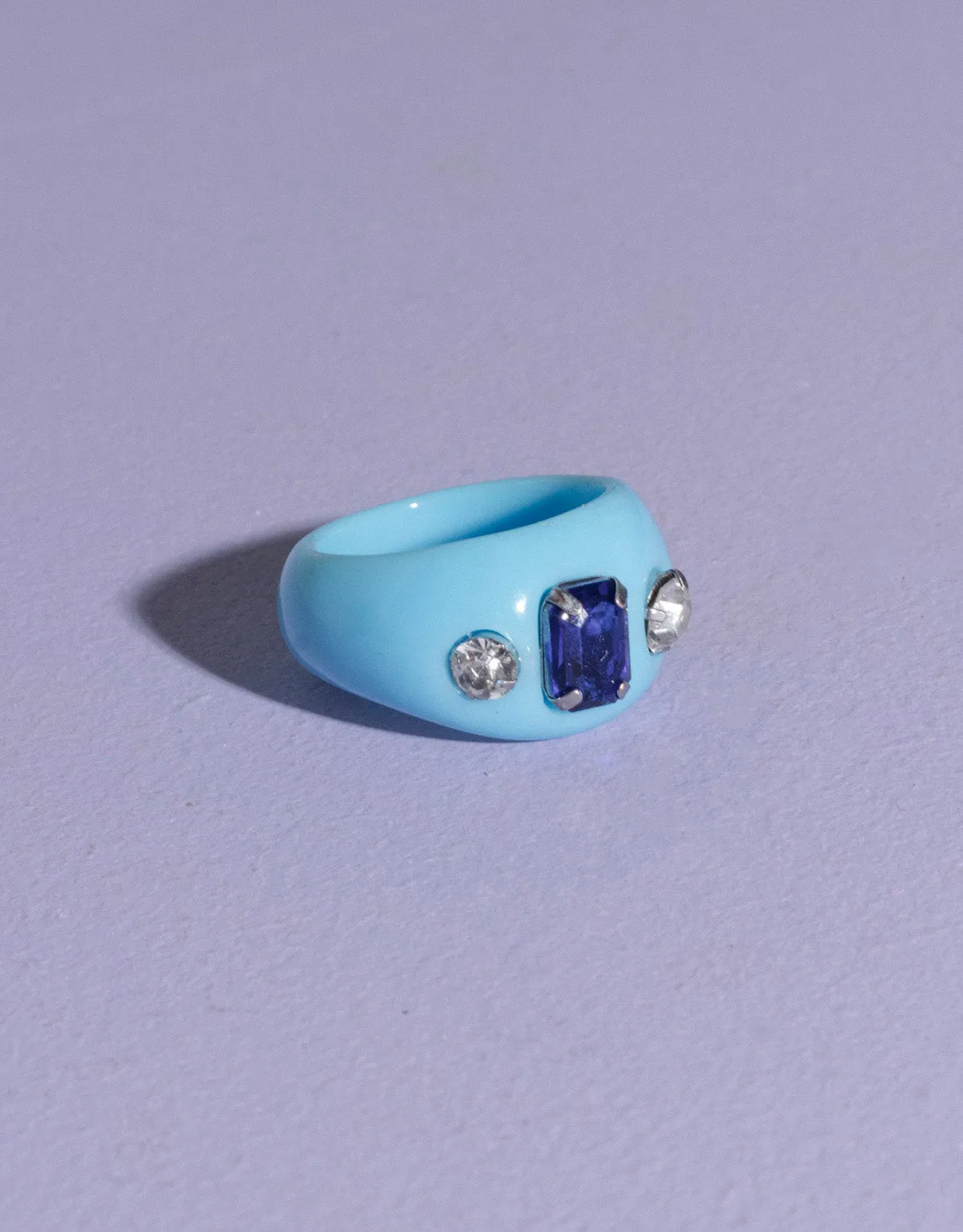 Rhinestone fun ring