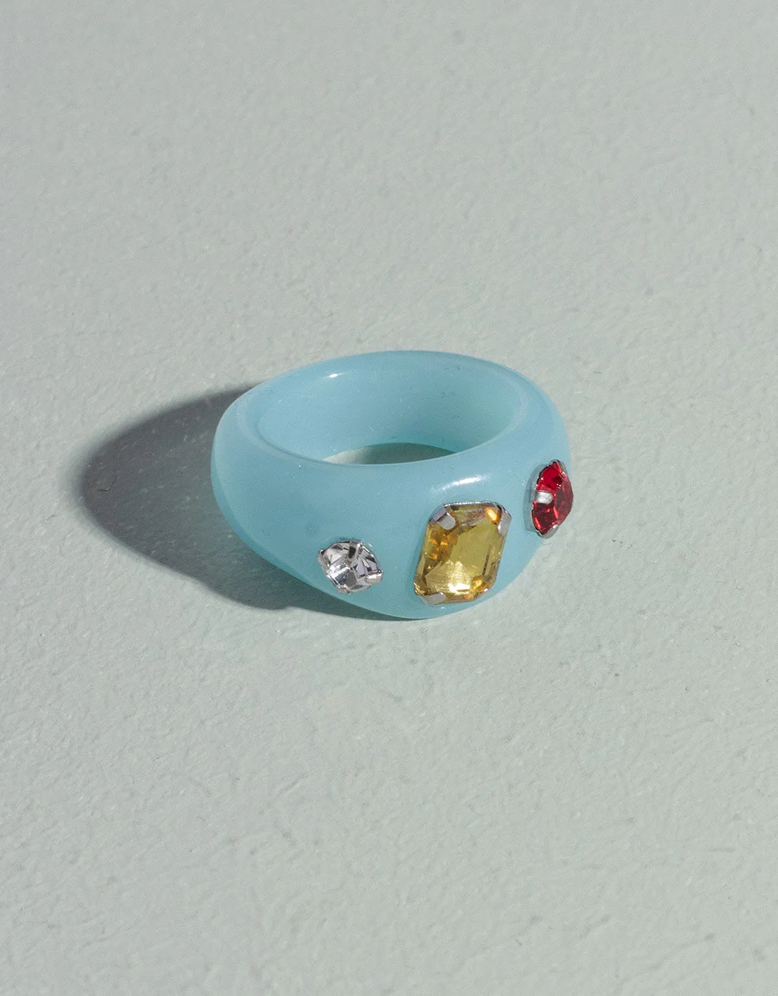 Rhinestone fun ring