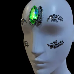 Rhinestone: LED Face Sticker Gems