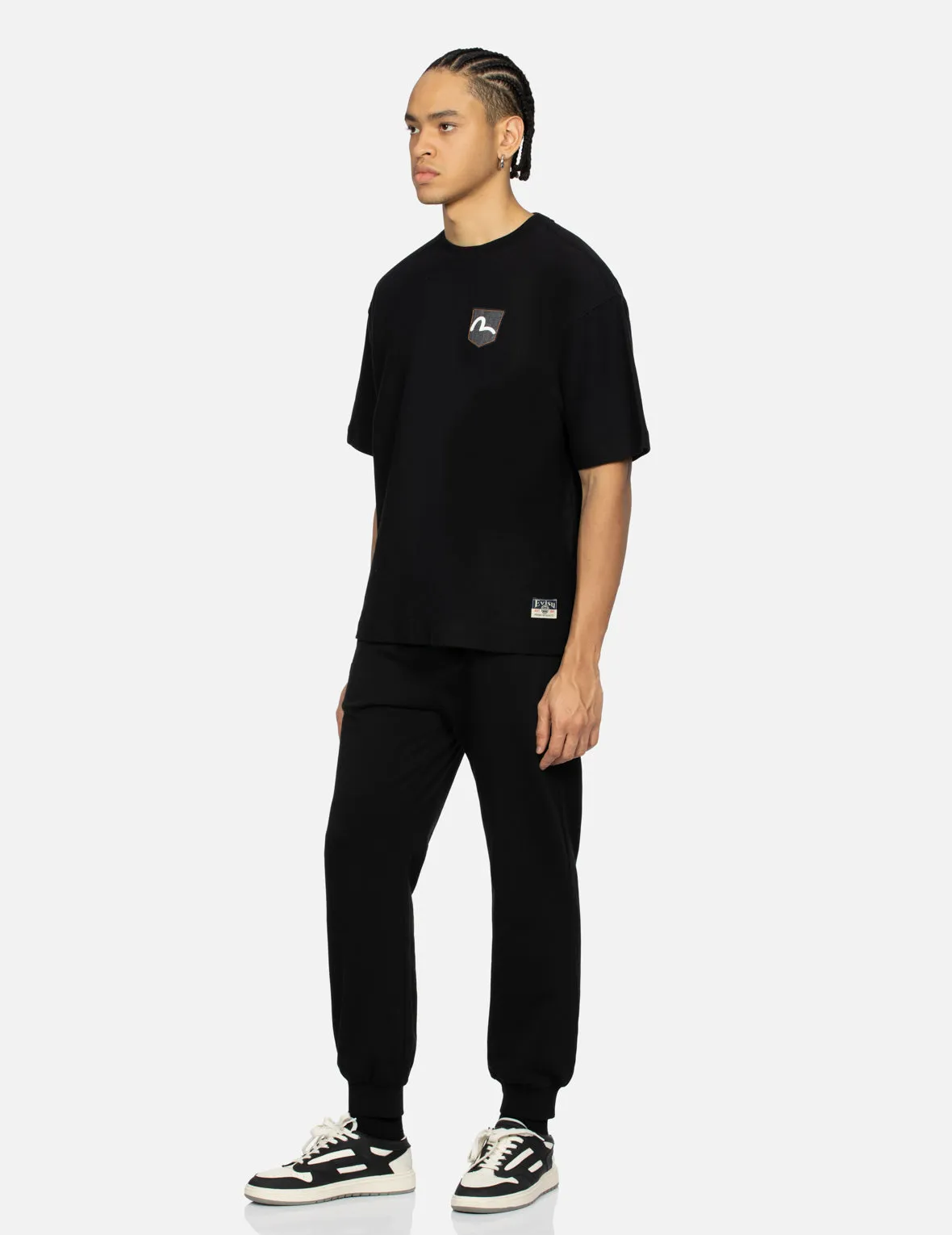 Seagull Embroidery Pocket Relax Fit T-Shirt