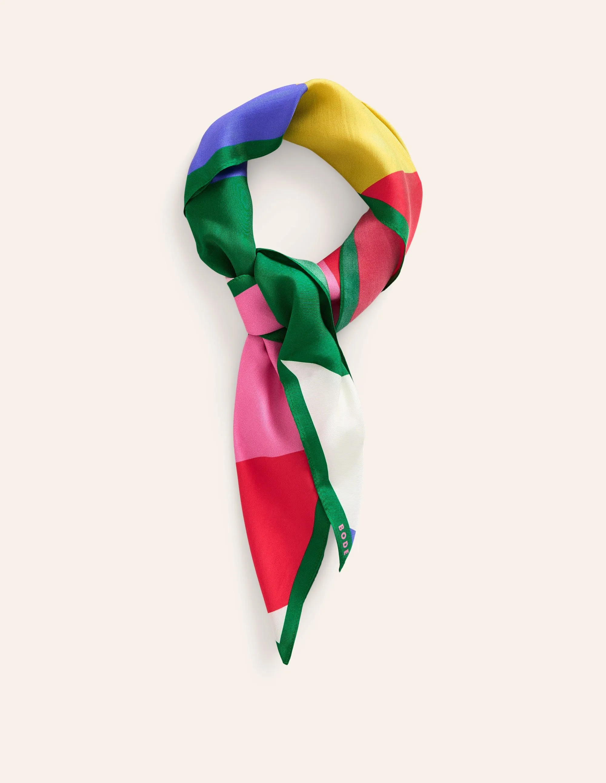 Silk Square Scarf-Multi, Rainbow