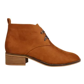 Suede Lace Up Booties with Leopard & Solid Laces | Corkys Hey Girl