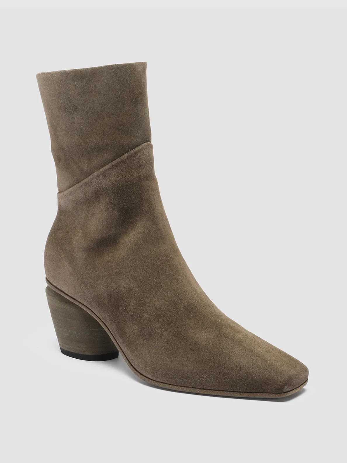 TYRONA 004 - Green Nappa Leather Ankle Boots