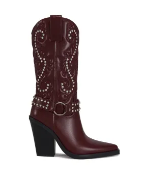 UMBRA-BURGUNDY WESTERN BOOT