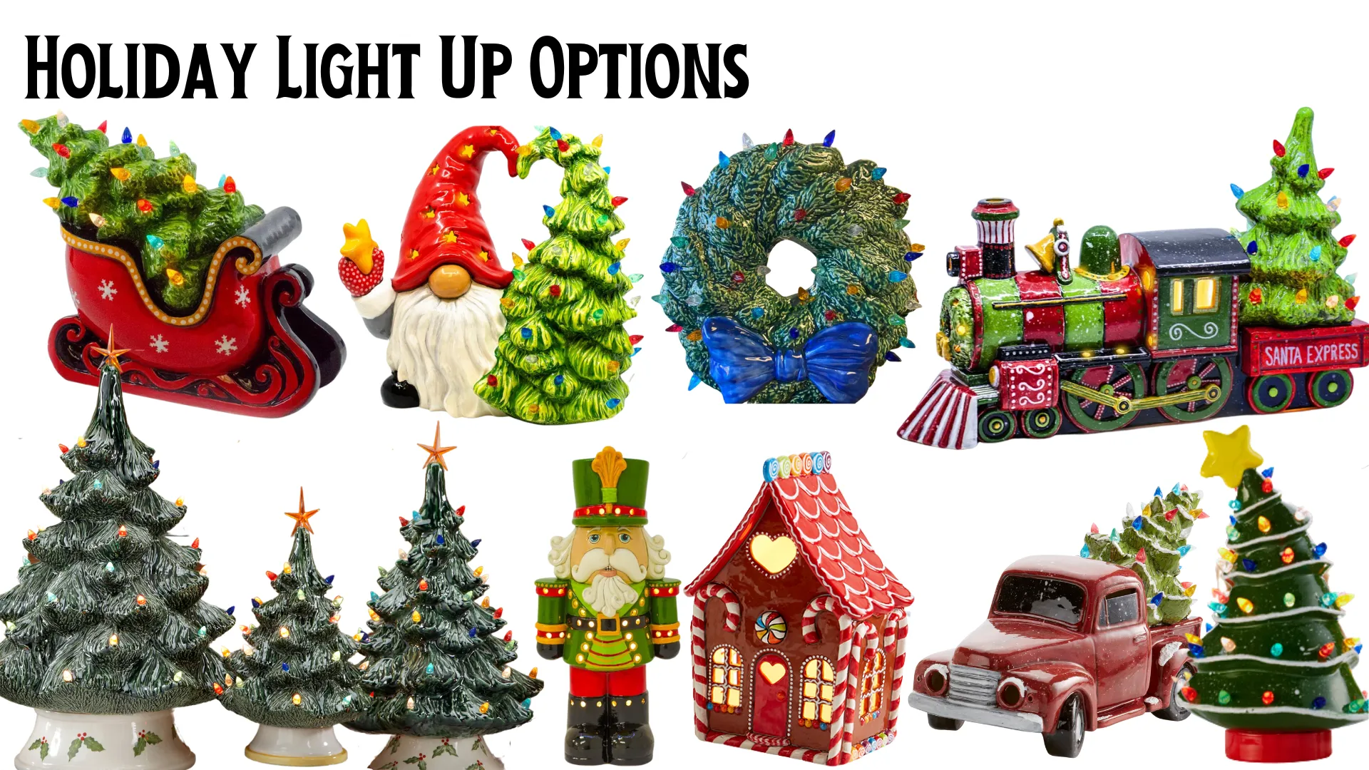 Vintage Trees & Holiday Light Up Workshop